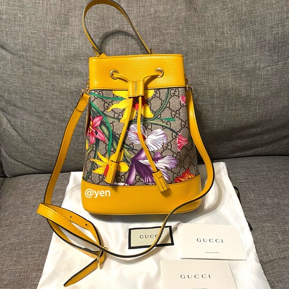 Gucci multicolor Ophidia with GG Supreme Floral crossbody bag - Picture 7 of 17